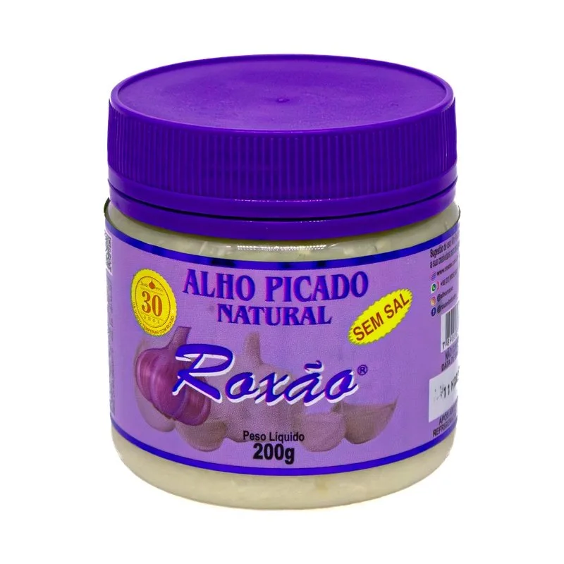 Alho Picado Natural Roxão