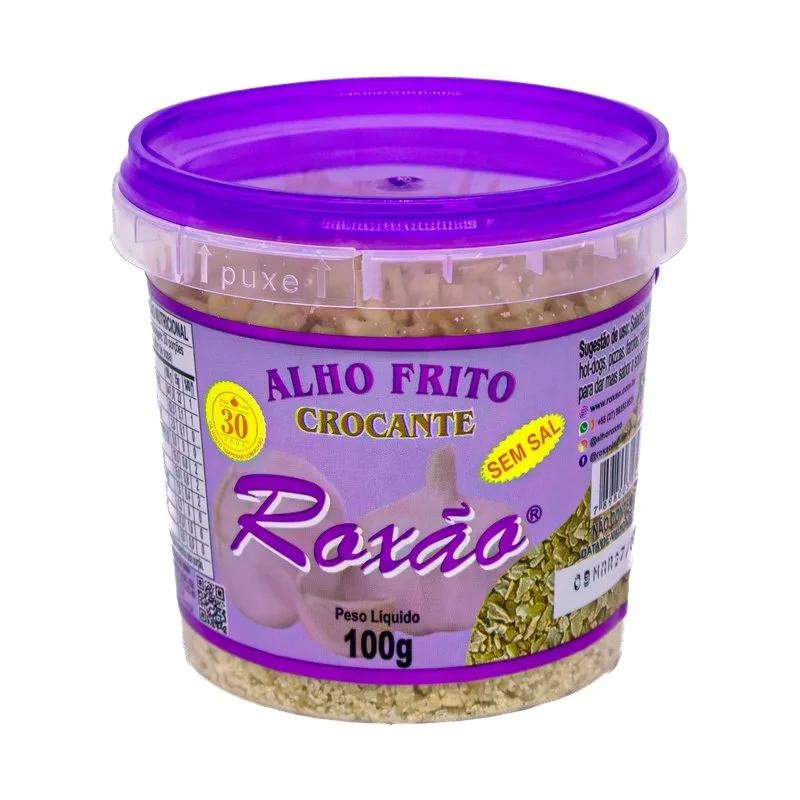 Alho Frito Crocante Roxão