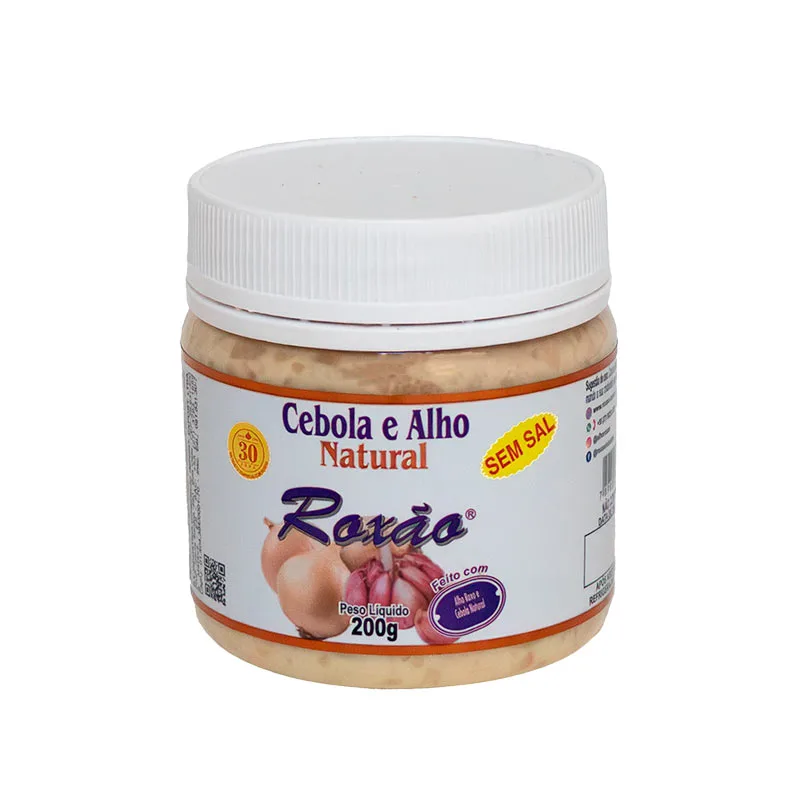 Cebola e alho natural